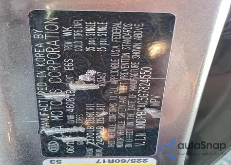 2016 Kia Sportage Lx из США, поврежденный, VIN KNDPBCAC5G7824550